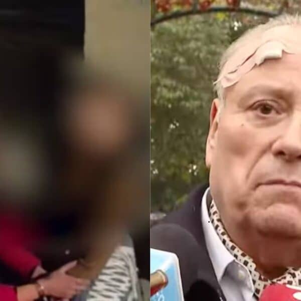 Madre de delincuente baleado llegando tras el turbazo a la casa de Iván Aróstica