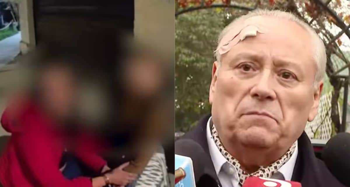 Madre de delincuente baleado llegando tras el turbazo a la casa de Iván Aróstica