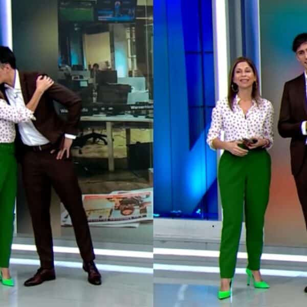 Roberto Cox durante su despedida del noticiero matinal de CHV