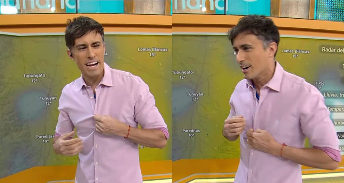 Roberto Cox se saca la camisa en Contigo en la Mañana y muestra camiseta de Universidad Católica