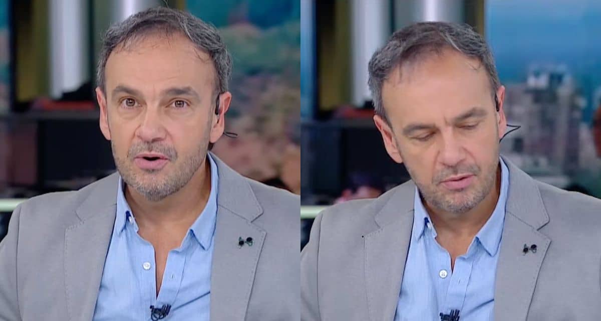 Rodrigo Sepúlveda despidiendo en vivo a Diego Muñoz en Meganoticias Alerta