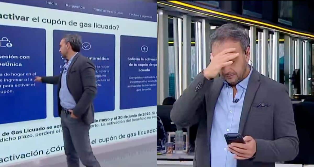 Rodrigo Sepúlveda reaccionando al colapso de página del cupón de gas