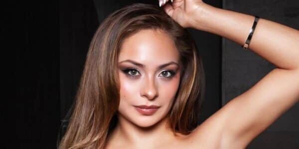 Skarleth Labra luciendo su nuevo cambio de look en redes sociales