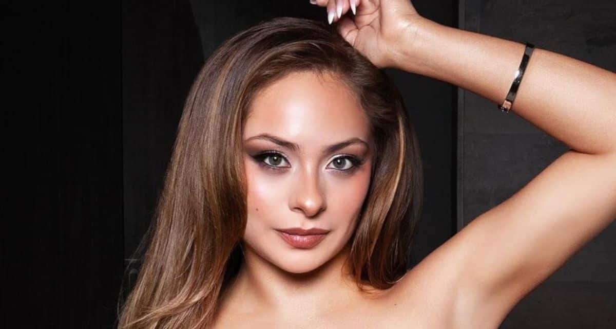 Skarleth Labra luciendo su nuevo cambio de look en redes sociales