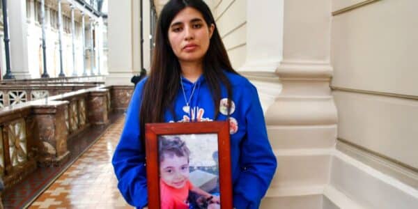Imagen de Tomás Bravo recreado con inteligencia artificial compartida por su madre