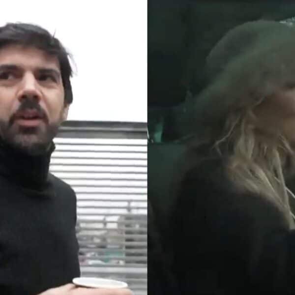 Cathy Barriga llegando a tribunales para acompañar a Joaquín Lavín León en medio de su formalización.