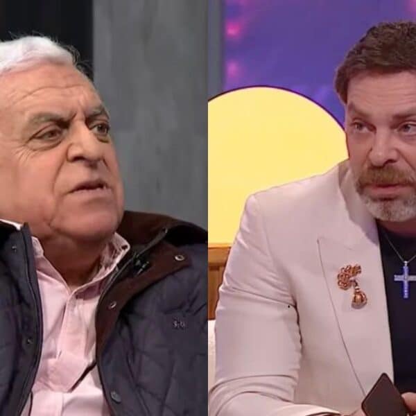 El periodista Antonio Neme durante una entrevista sobre su hijo José Antonio Neme