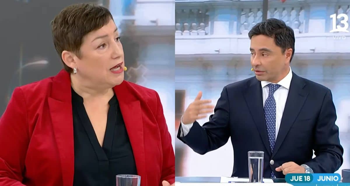 Beatriz Sánchez y Rodolfo Carter en tenso intercambio en Canal 13