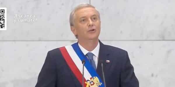 Cuenta Pública de Kast fue interrumpida por un grito durante el cierre del discurso