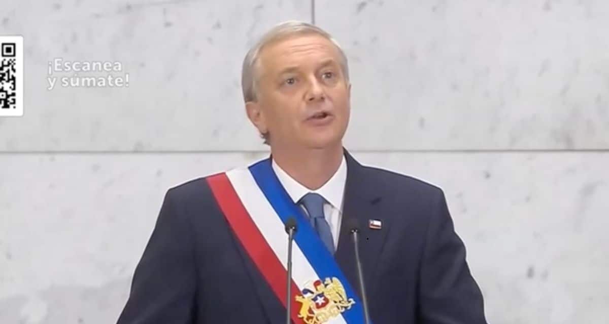 Cuenta Pública de Kast fue interrumpida por un grito durante el cierre del discurso