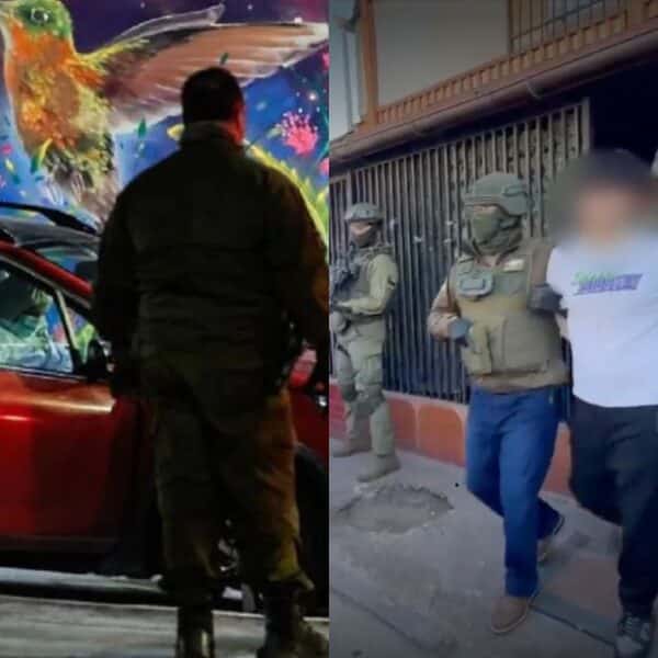 Registro de la detención en San Bernardo del principal imputado por crimen de niño de 12 años