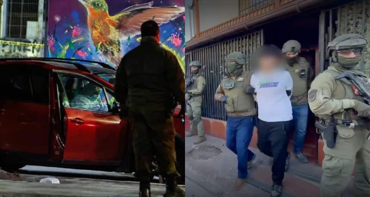 Registro de la detención en San Bernardo del principal imputado por crimen de niño de 12 años