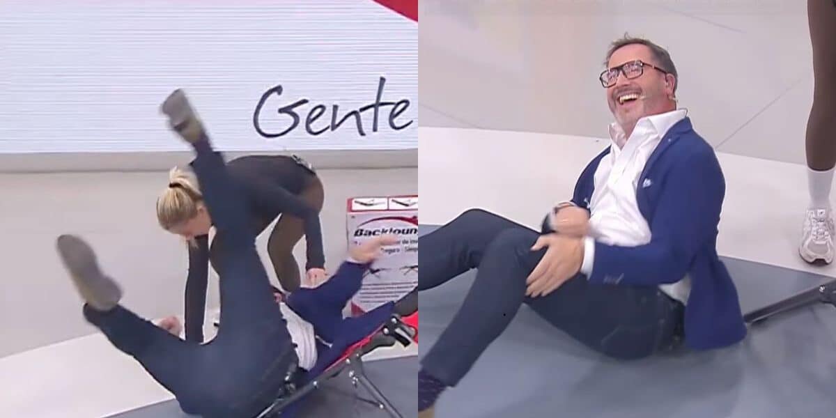 Eduardo Fuentes sufre caída en vivo durante demostración en Buenos Días a Todos