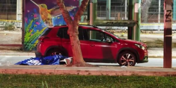 Vehículo involucrado en encerrona en San Bernardo que afectó a una familia