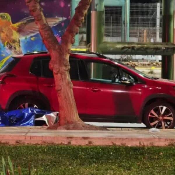 Vehículo involucrado en encerrona en San Bernardo que afectó a una familia