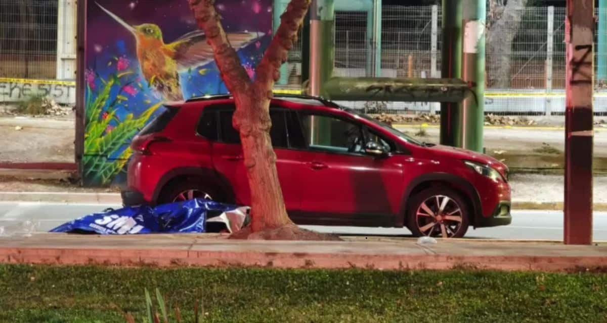 Vehículo involucrado en encerrona en San Bernardo que afectó a una familia