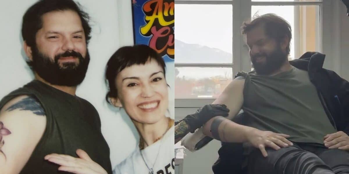 Gabriel Boric muestra tatuaje de una violeta en homenaje a su hija