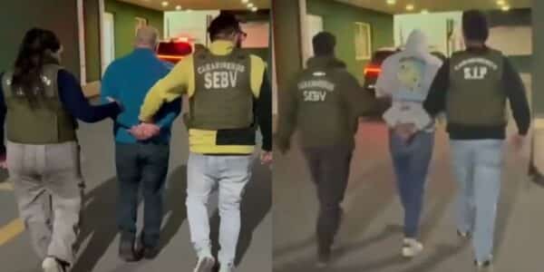 Carabineros durante diligencias por homicidio de adolescente en Putaendo