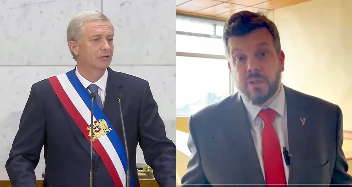 Johannes Kaiser reacciona indignado a frase de José Antonio Kast en la Cuenta Pública