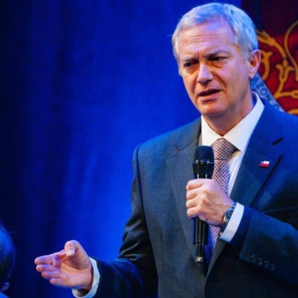 José Antonio Kast durante su exposición en Enela 2026 sobre empleo e inversión