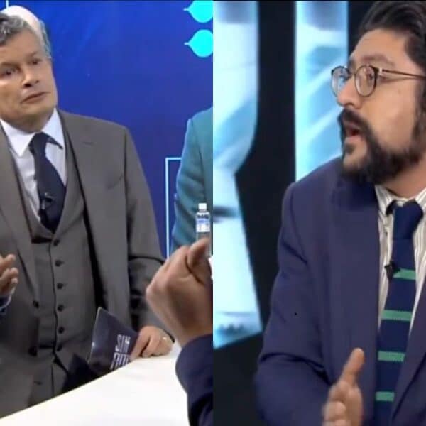 Pancho Orrego encarando a Felipe Bianchi durante un tenso momento en Sin Filtros