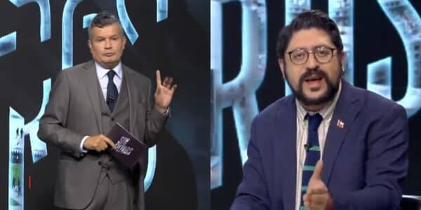 Pancho Orrego durante un intenso cruce en vivo con Felipe Bianchi en Sin Filtros
