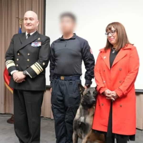 Perro antidrogas de la Armada será reentrenado tras incidente con vicealmirante