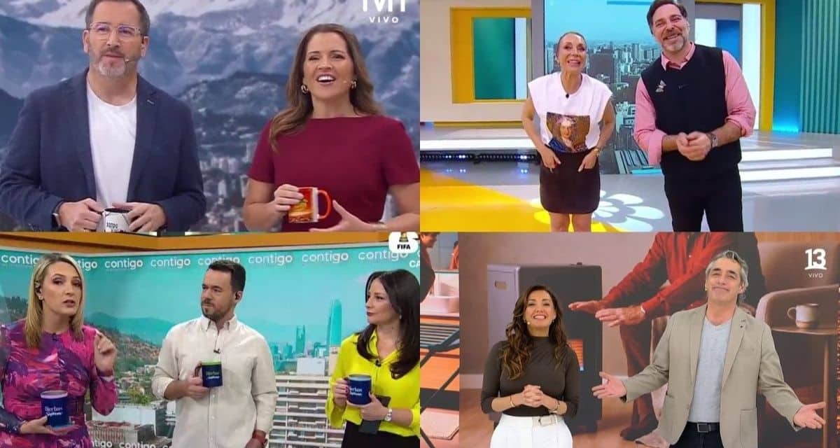 Resultados del rating matinal entre Mega, CHV, Canal 13 y TVN