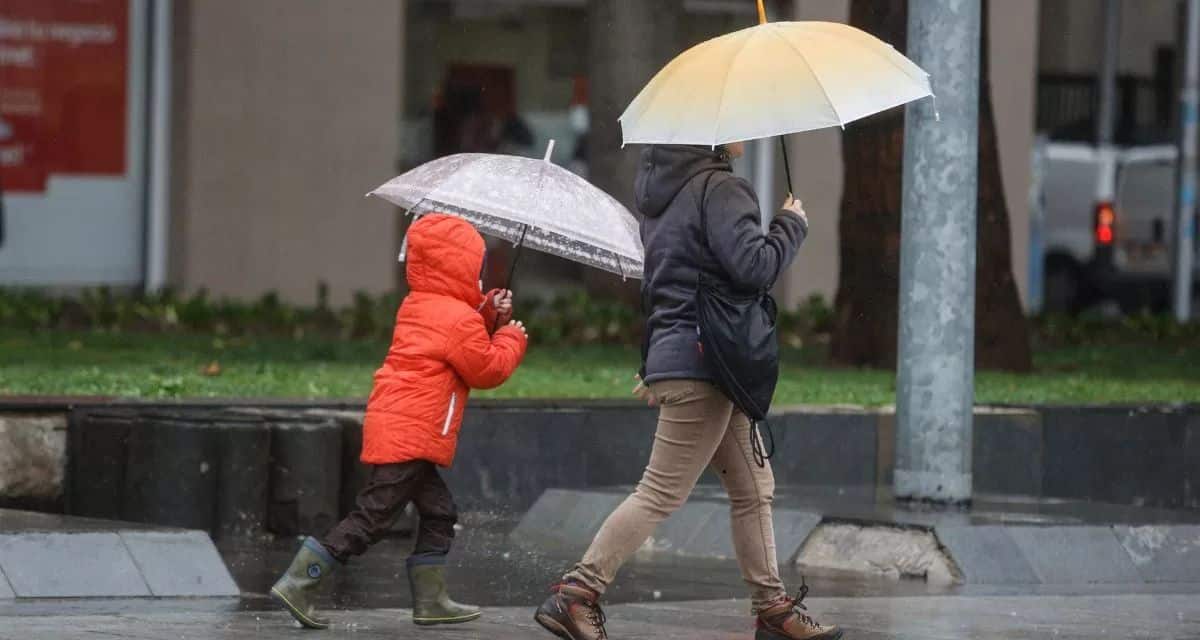 Sistema frontal con lluvias y nevadas previsto para ocho regiones de Chile