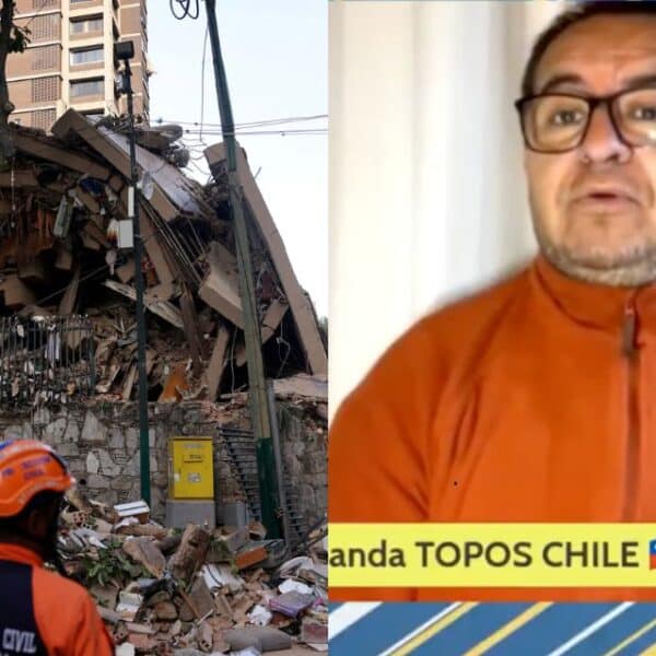 Integrantes de Topos Chile realizan labores de búsqueda en Venezuela tras el terremoto