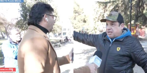 Vecino de Plaza Brasil lanzó acusaciones durante un despacho en vivo de Karim Butte para Mucho Gusto.