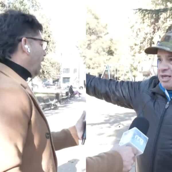 Vecino de Plaza Brasil lanzó acusaciones durante un despacho en vivo de Karim Butte para Mucho Gusto.