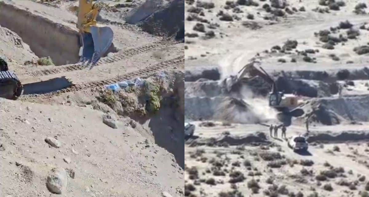 Zanja de Colchane vuelve al debate tras video del Gobierno mostrando demolición de puente clandestino