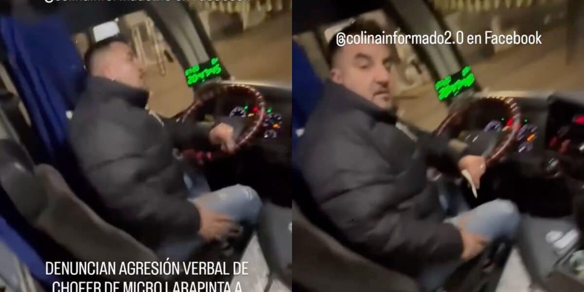 Agresión de micrero a estudiante en un bus de la línea Larapinta en Santiago
