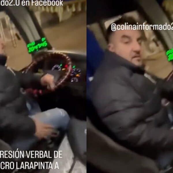Agresión de micrero a estudiante en un bus de la línea Larapinta en Santiago