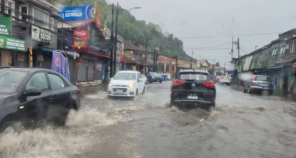 Alarma meteorológica por precipitaciones intensas y riesgo de aluviones en La Araucanía y Los Ríos