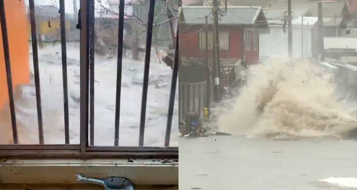 Alerta SAE en Penco obliga a evacuar Cerro Verde Bajo tras el ingreso del mar a viviendas