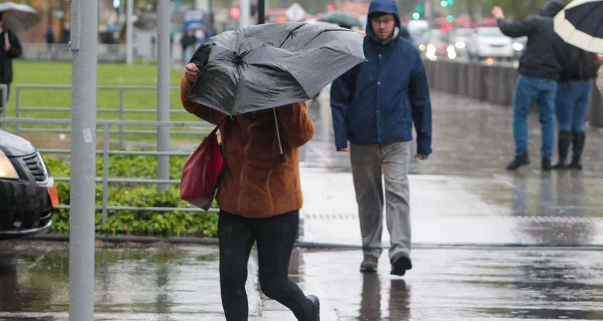 Alerta por viento con rachas de hasta 90 km/h en siete regiones de la zona central
