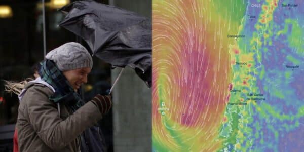 Alerta por viento en Chile afectará seis regiones con ráfagas de hasta 100 km/h