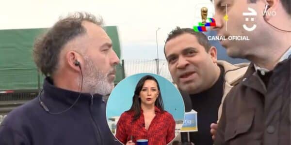 Andrea Arístegui se molesta en vivo tras cruce entre noteros durante despacho en Cerrillos
