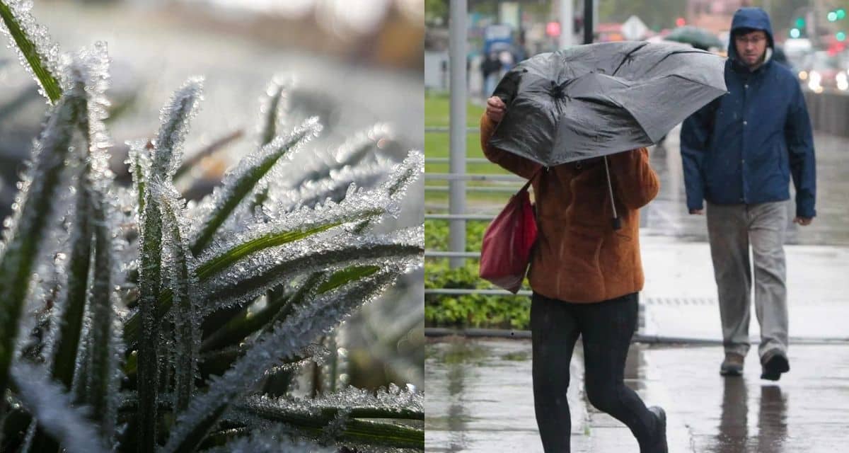 Aviso meteorológico de Senapred por temperaturas de hasta -4 °C y fuertes vientos en el sur de Chile