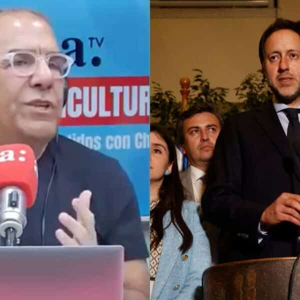 Checho Hirane durante su crítica al proyecto antiaborto Escucha su Corazón