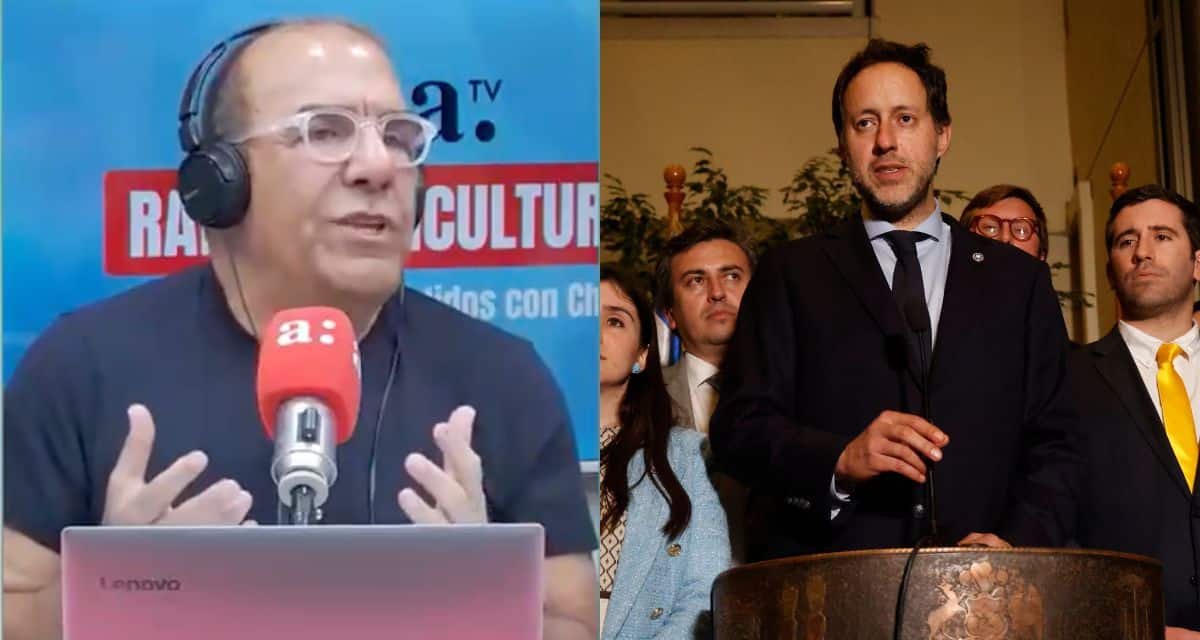 Checho Hirane durante su crítica al proyecto antiaborto Escucha su Corazón