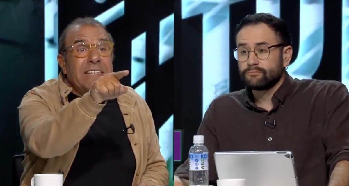 Checho Hirane reacciona indignado durante una discusión política en el programa Sin Filtros