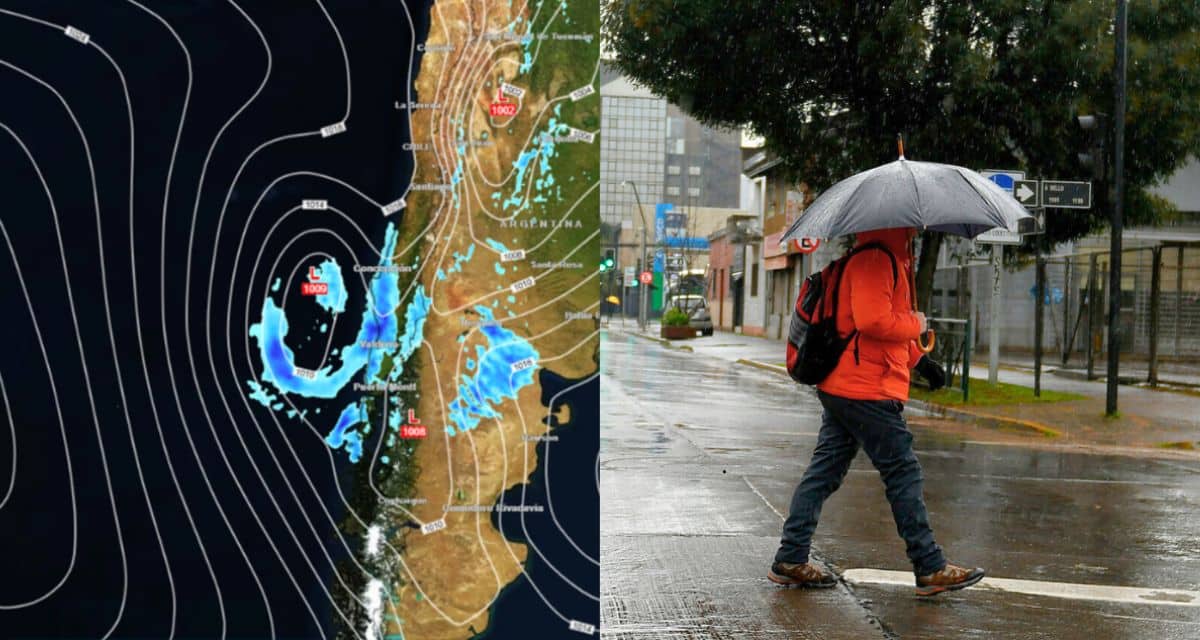 Ciclón extratropical llegará a Chile con precipitaciones en Biobío, La Araucanía y Los Ríos