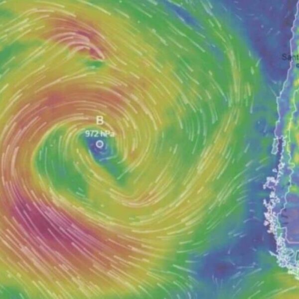 Ciclón extratropical podría favorecer lluvias en Santiago durante el fin de semana