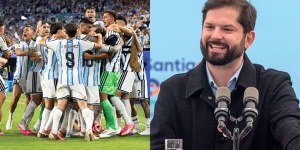 Gabriel Boric reaccionó en redes al triunfo de Argentina frente a Egipto en el Mundial 2026