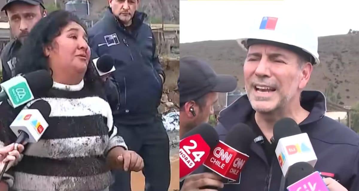 Louis de Grange conversa con vecinos afectados por el aluvión en el sector El Islón de La Serena