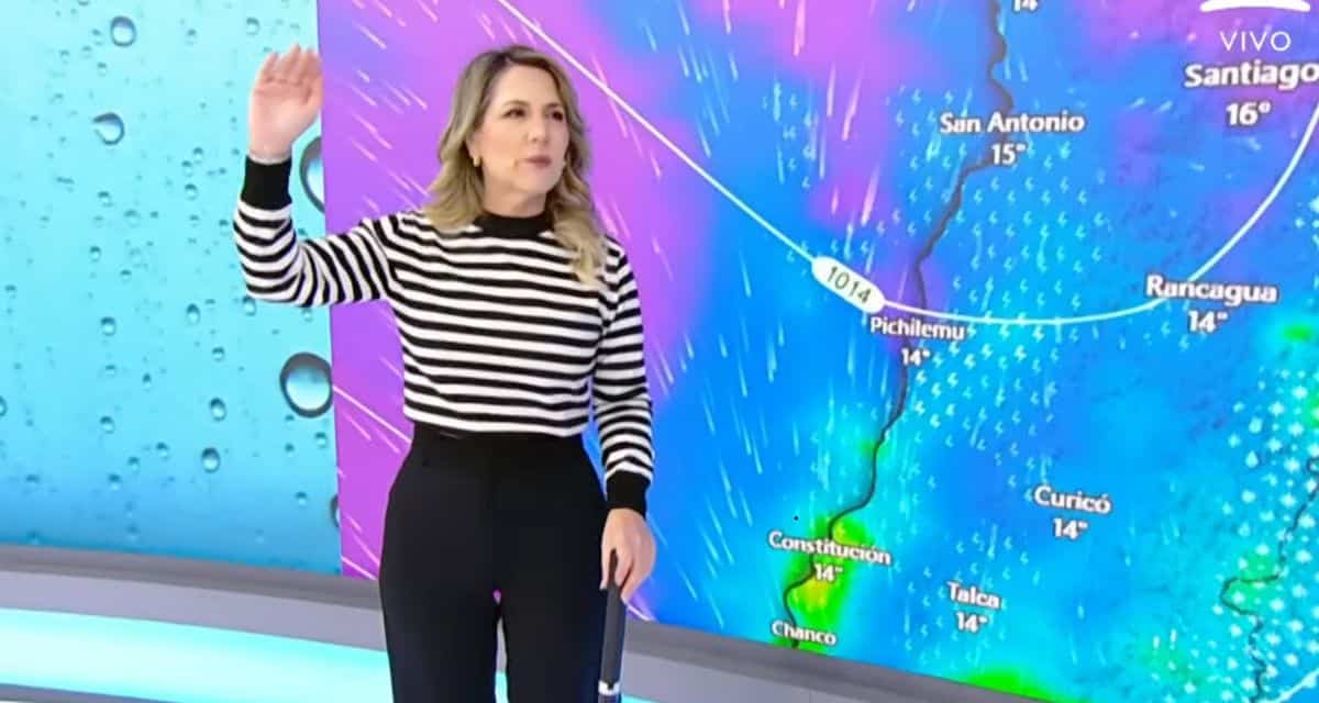 Michelle Adam entrega el pronóstico por tres nuevos sistemas frontales en Chile