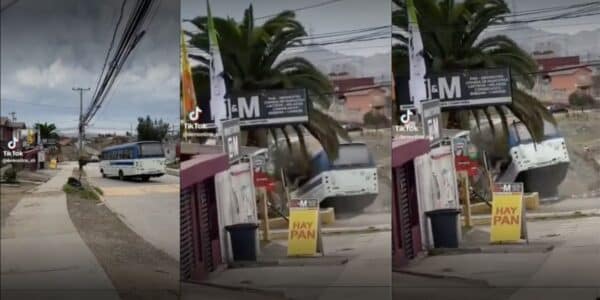 Micro sin chofer en Coquimbo avanza sin control y termina dentro de una quebrada en Sindempart